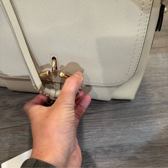 See By Chloe Joan Small Hobo Leather Handbag Cement Beige - Picture 6 of 16